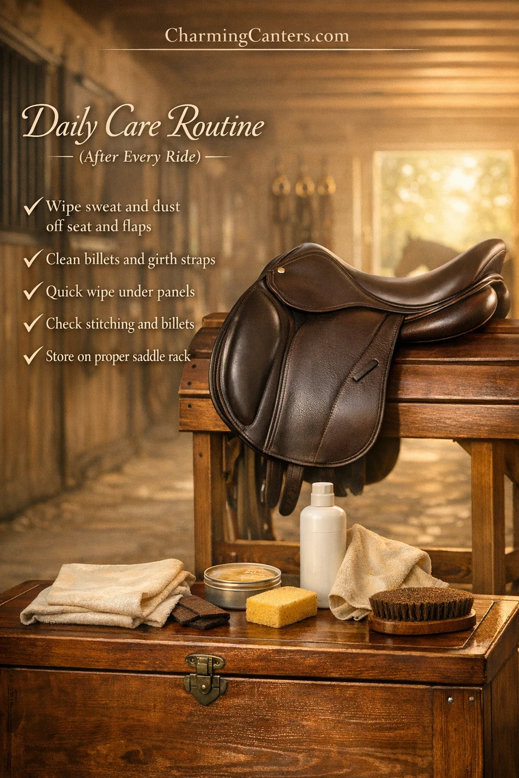 how to care for hdr dresseur dressage saddle
