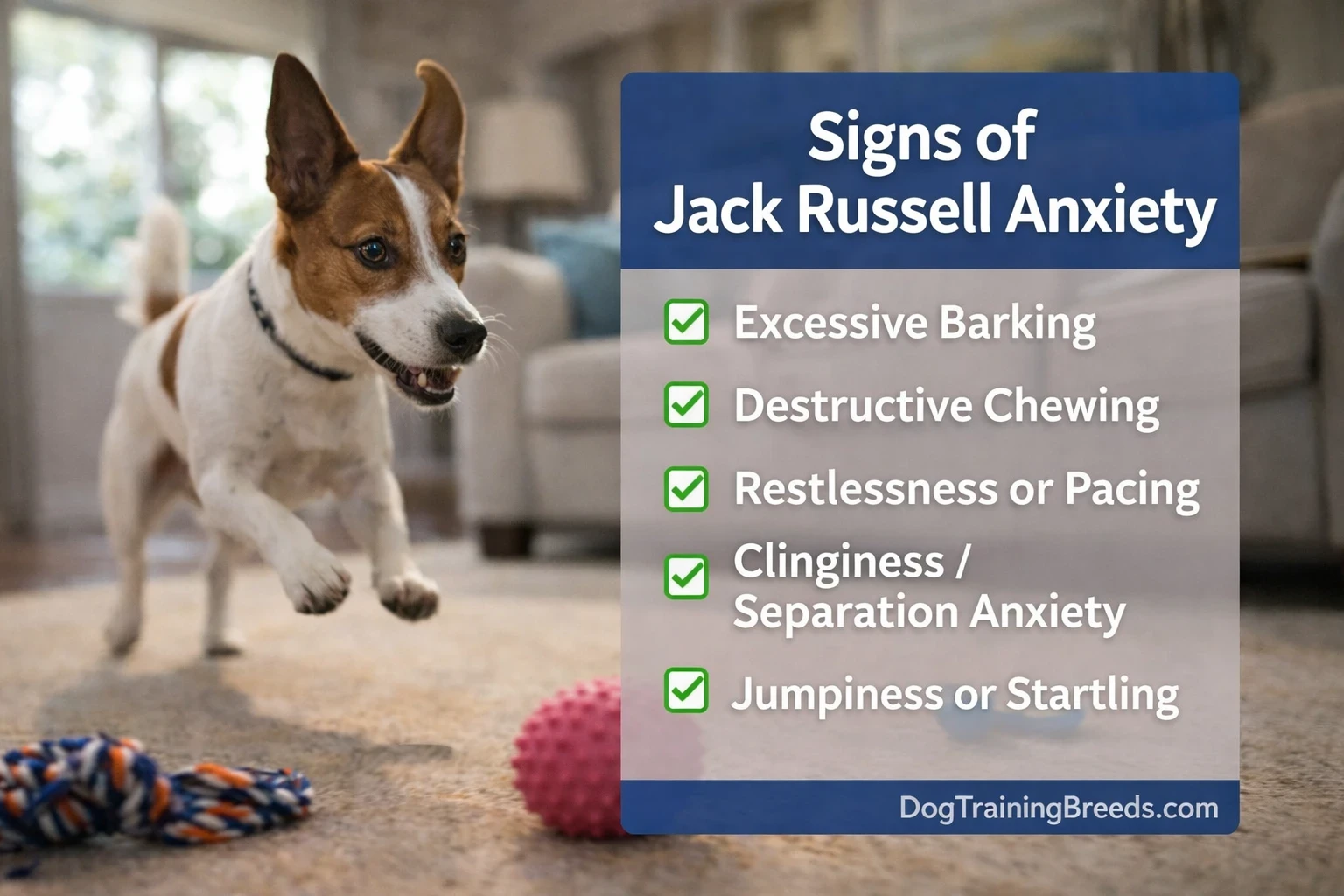 signs of jack russell anxiety