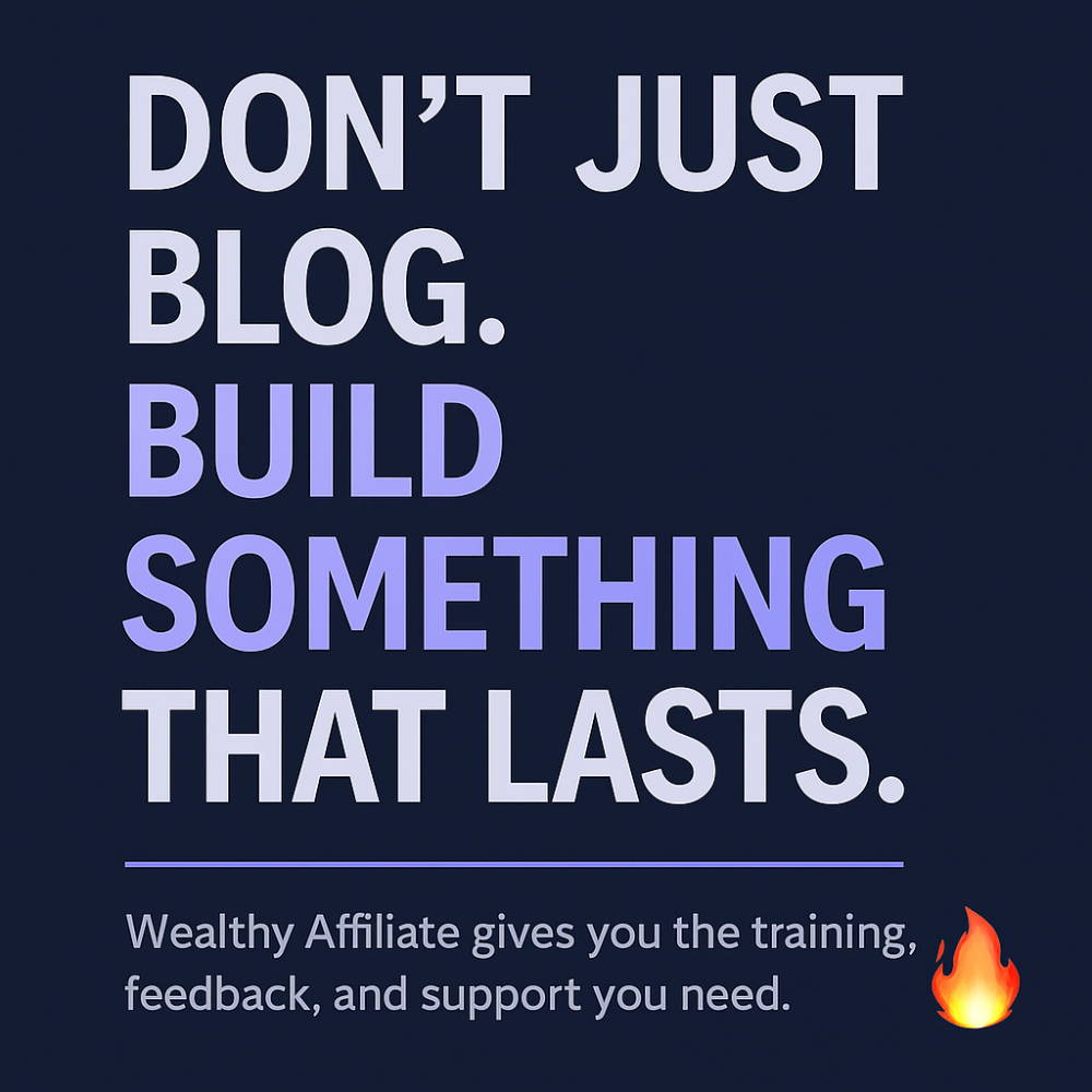 Don't just blog. Build something!