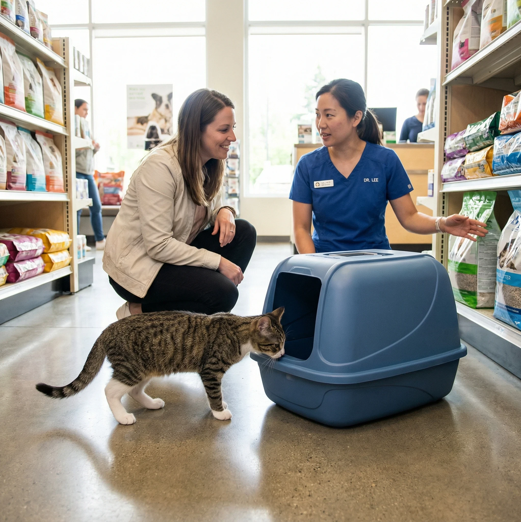 Kitty Investigates litter box