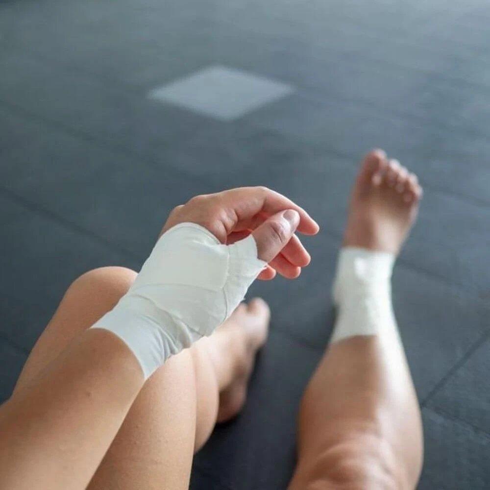 using-athletic-tape-to-train-through-injuries