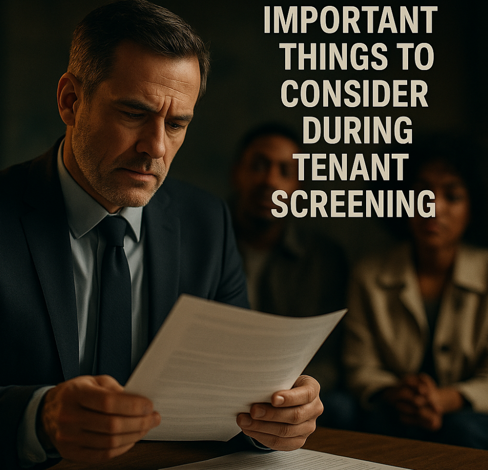 Landlord Reviewing Tenant Application