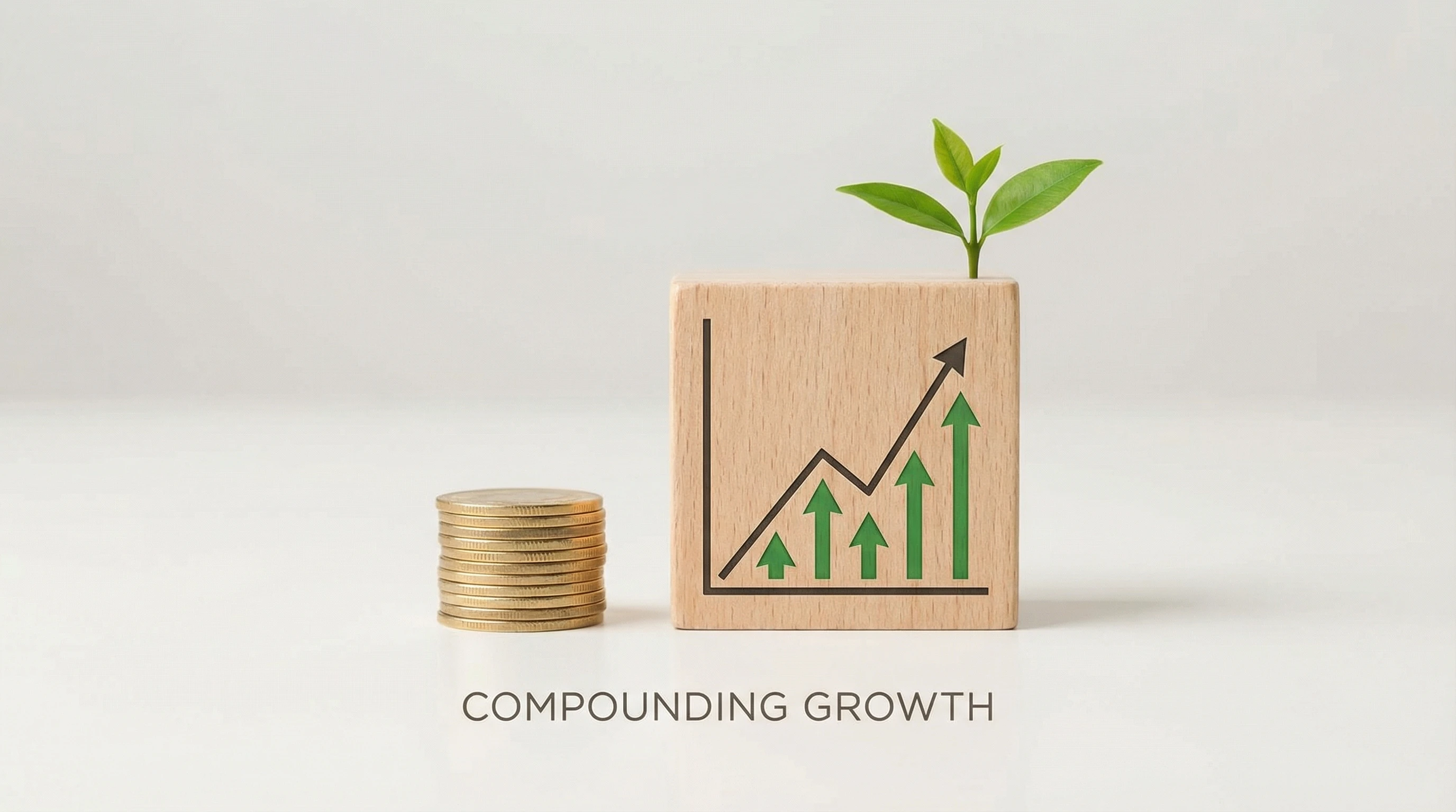 Visual representation of fractional investing, showing small pieces making up a whole investment portfolio