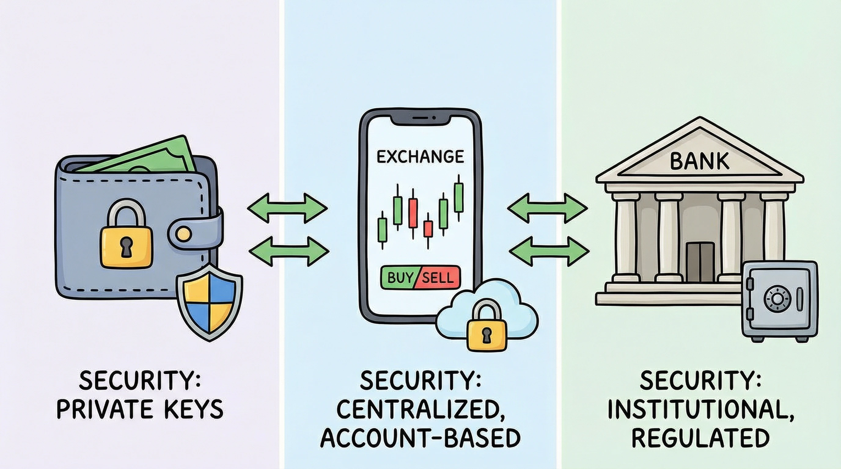 Crypto wallets and exchanges