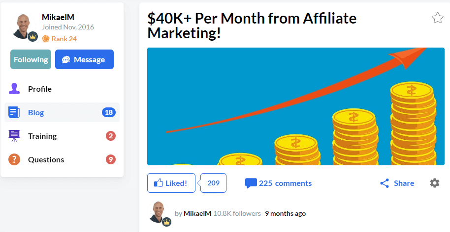 Some awesome wealthy affiliate success stories