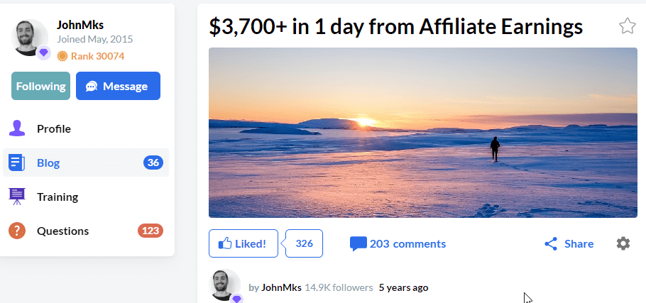 some more awesome wealthy affiliate success stories