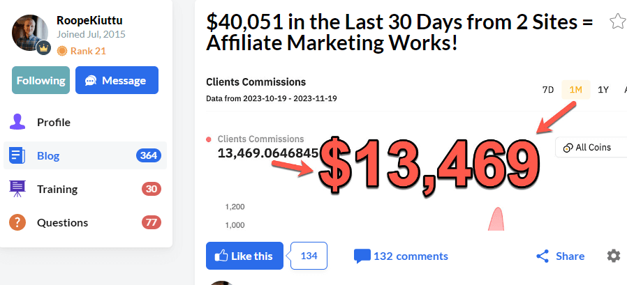 Some awesome wealthy affiliate success stories