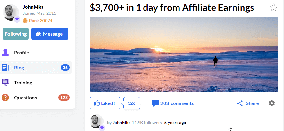 Some more wealthy affiliate success stories