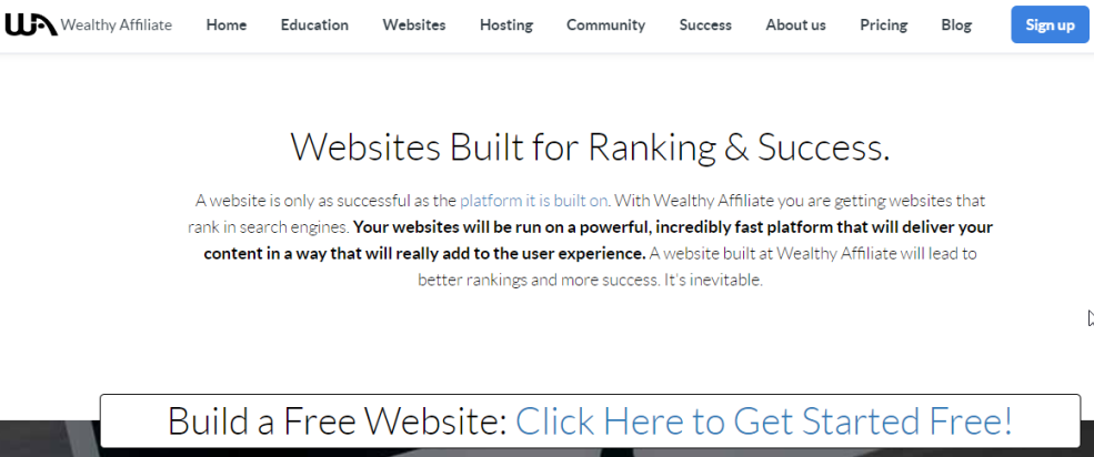 How to use wealthy affiliate website builder to build your website for free