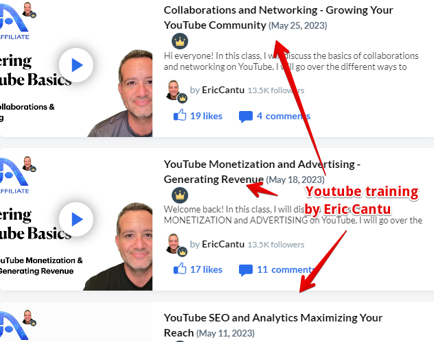 Eric Cantu from Wealthy Affiliate shows you how to make money using Youtube