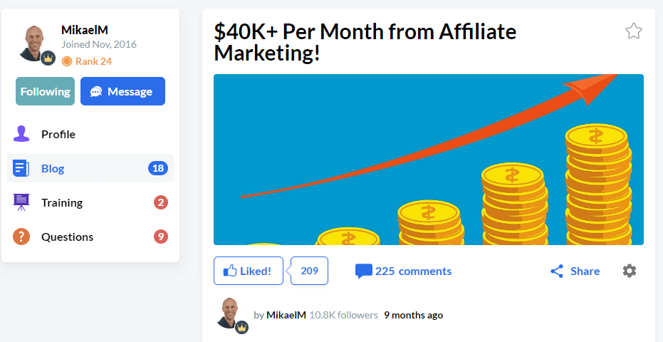 Wealthy affiliate success stories