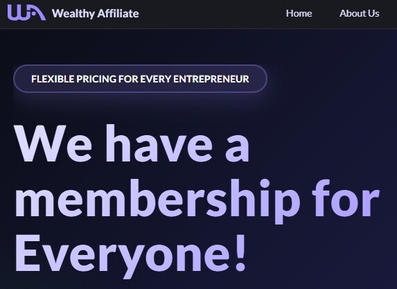 This image shows the new Wealthy Affiliate membership pricing