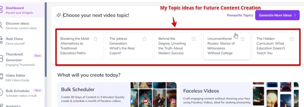 Syllaby.io already has my content ideas lined up. This is how cool the AI content creation process works