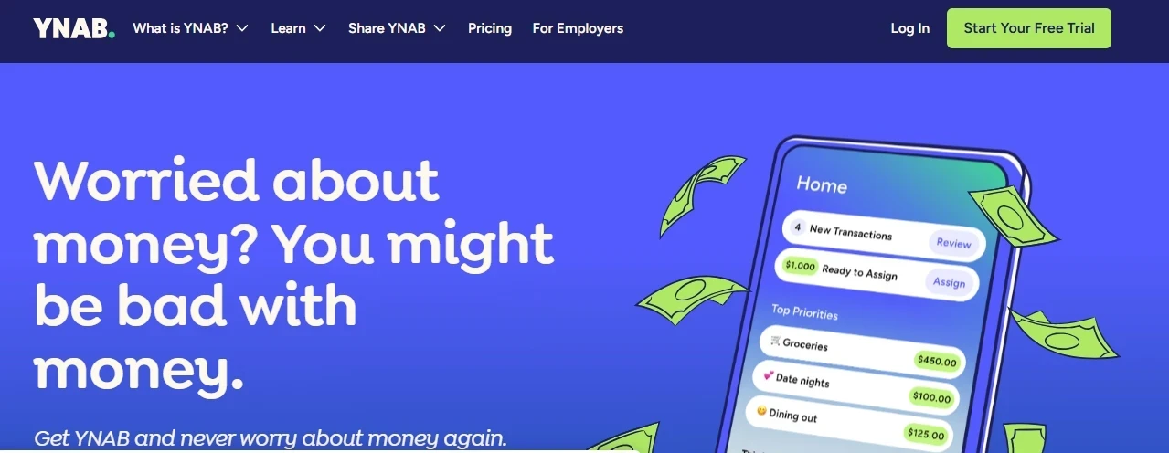 This is what the YNAB budgeting app looks like