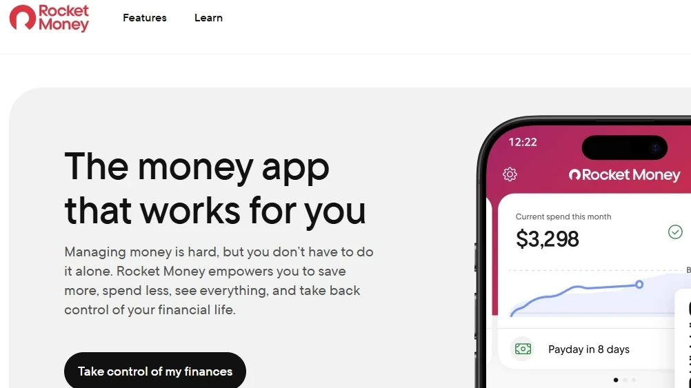 This is the Rocket Money budgeting app.