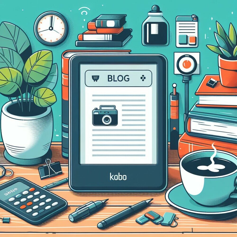 Kob ebook reader showing a blog post