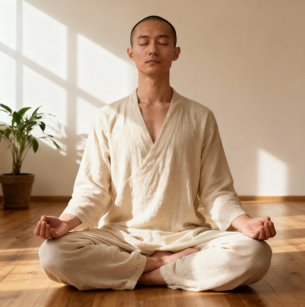 a person in zazen