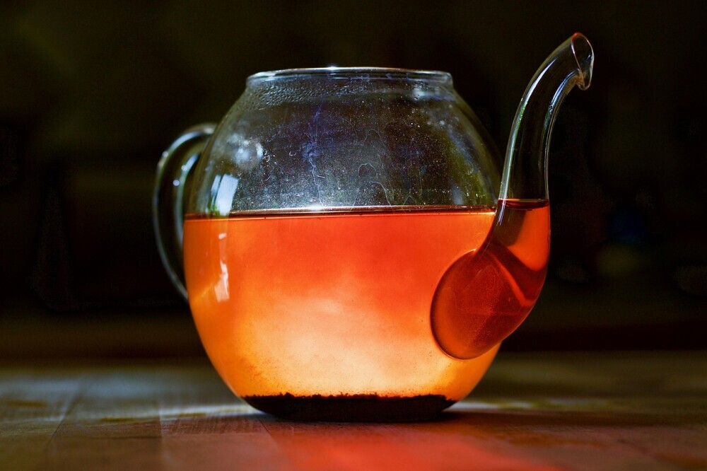 glass teapot