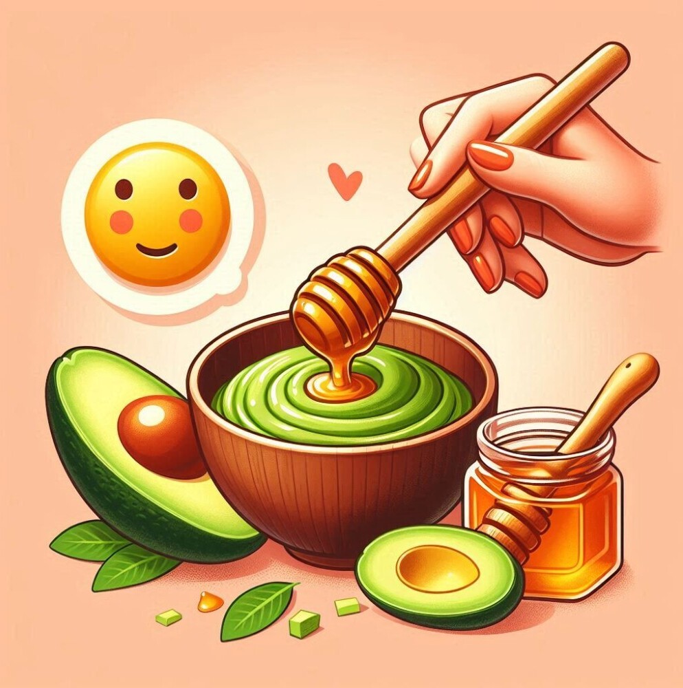 avocado and honey diy mask