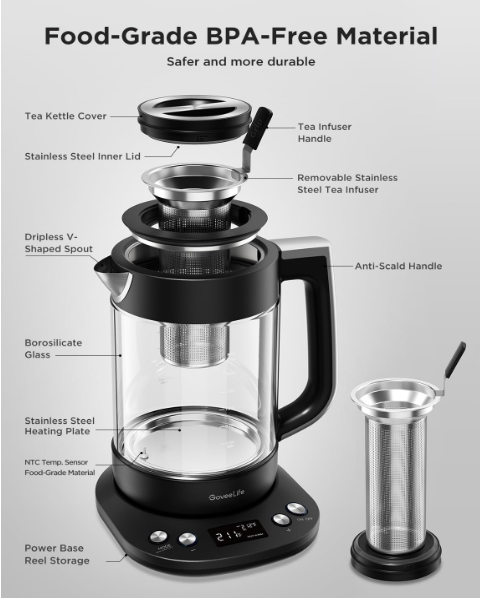 govee samrt tea brewer parts