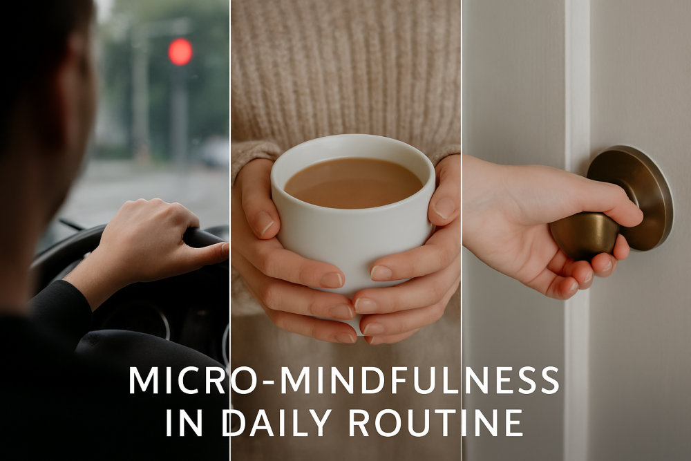 Micro-mindfulness in daily routine