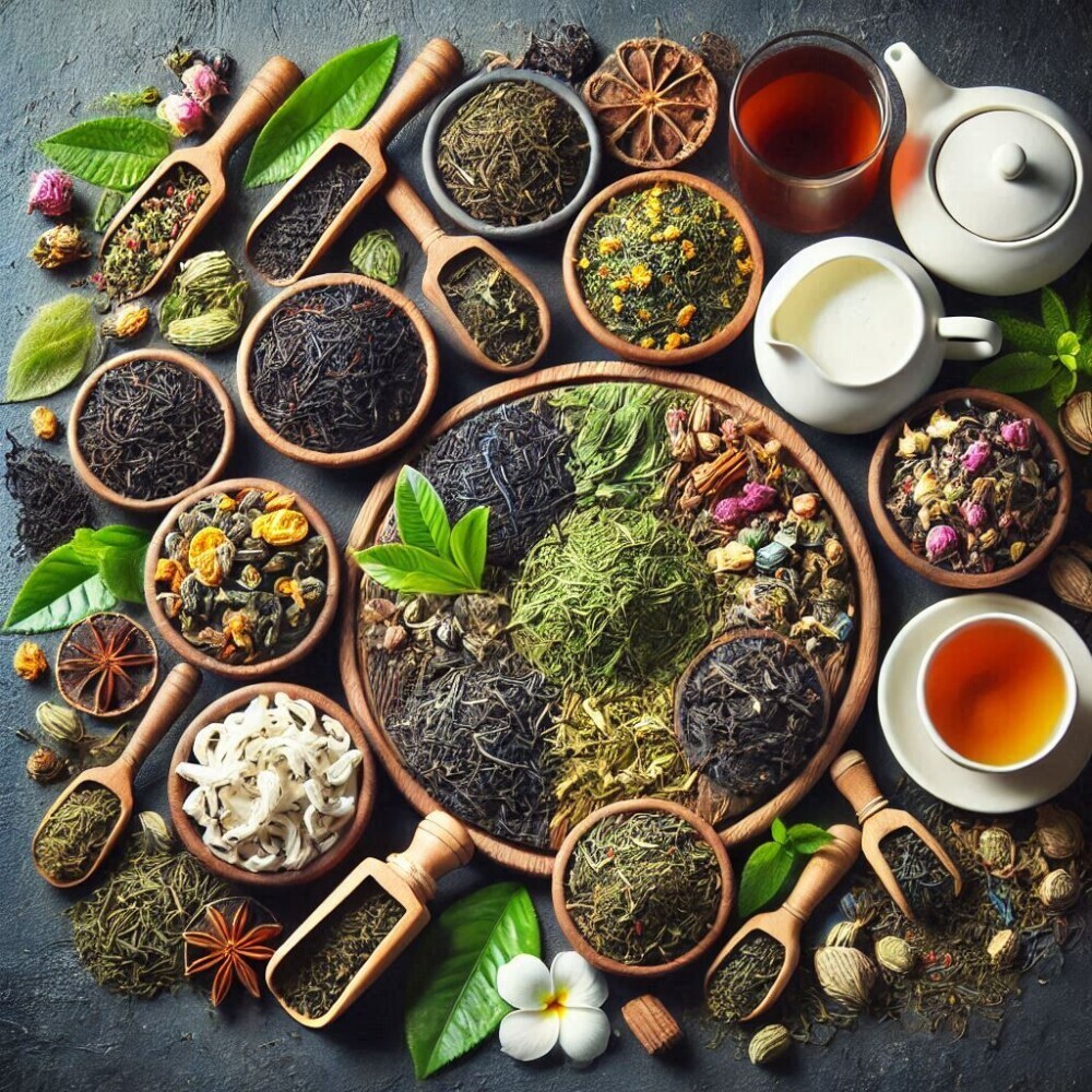 different kinds of tea