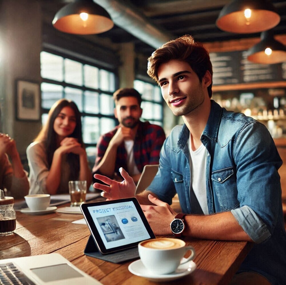freelancer doing effective pitching