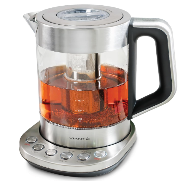  Vianté Electric Kettle With Infuser For Loose Leaf