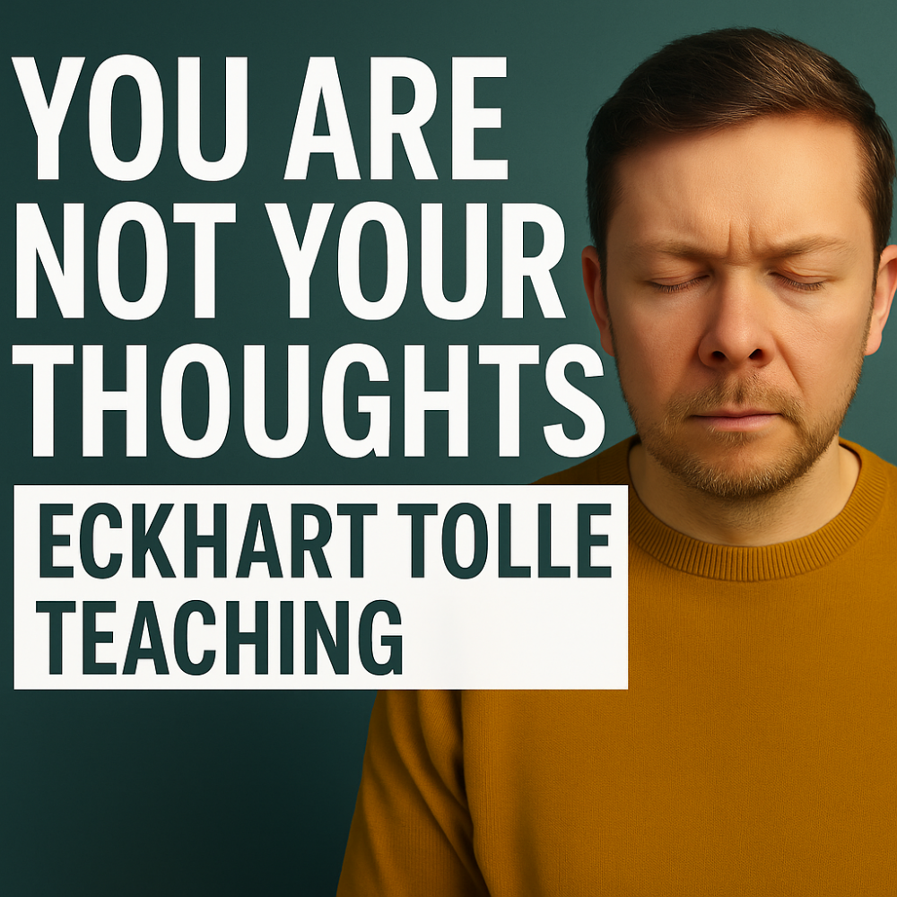 you are not your thoughts - eckhart tolle teachung