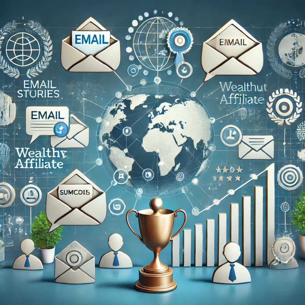 An image representing case studies and success stories in email marketing with Wealthy Affiliate