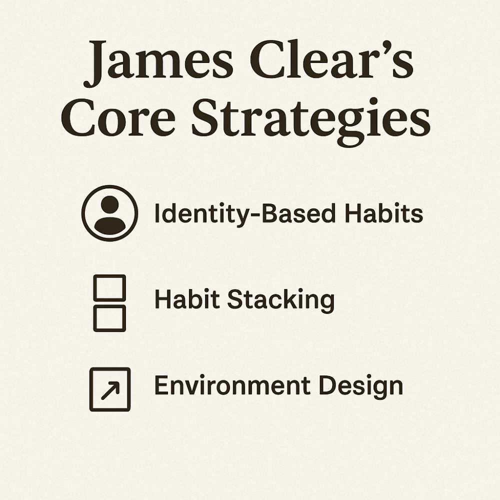 james clear's core strategies