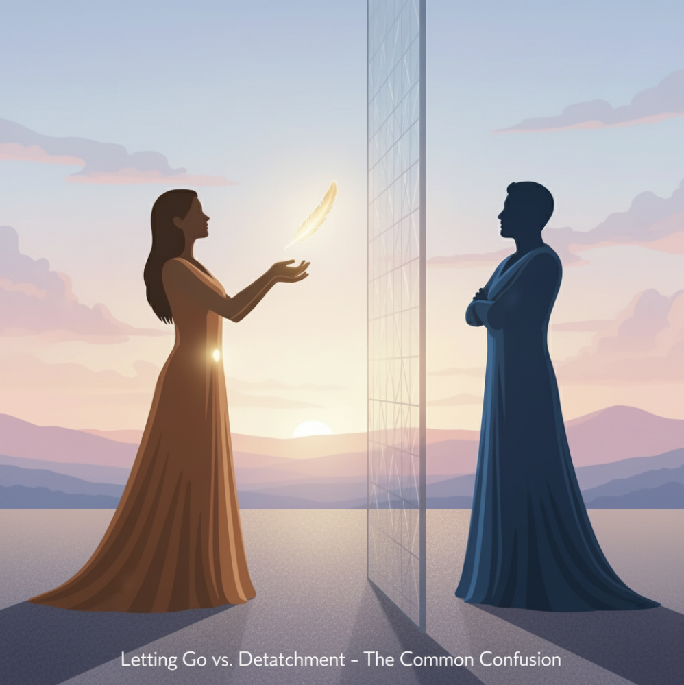letting go vs detachement