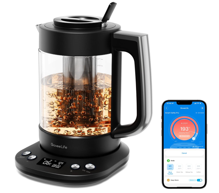  GoveeLife Smart Electric Kettle with Tea Infuser for Loose Leaf Tea