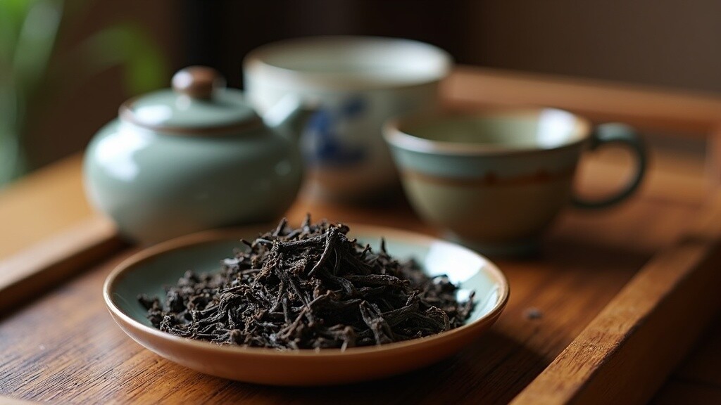 shu pu'erh tea leaves