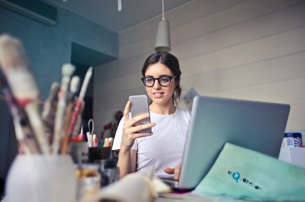 young lady marketer