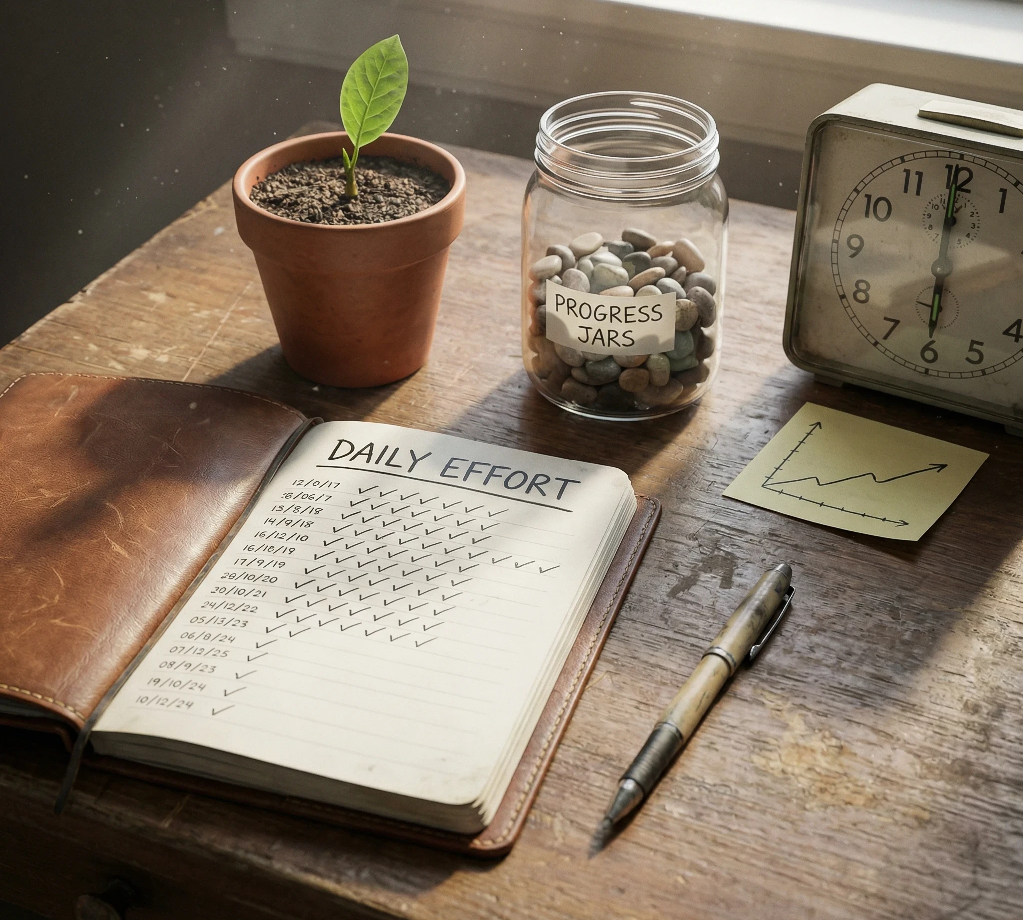 consistency when results lag