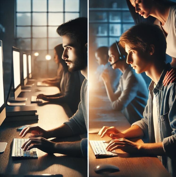 Collaborating people