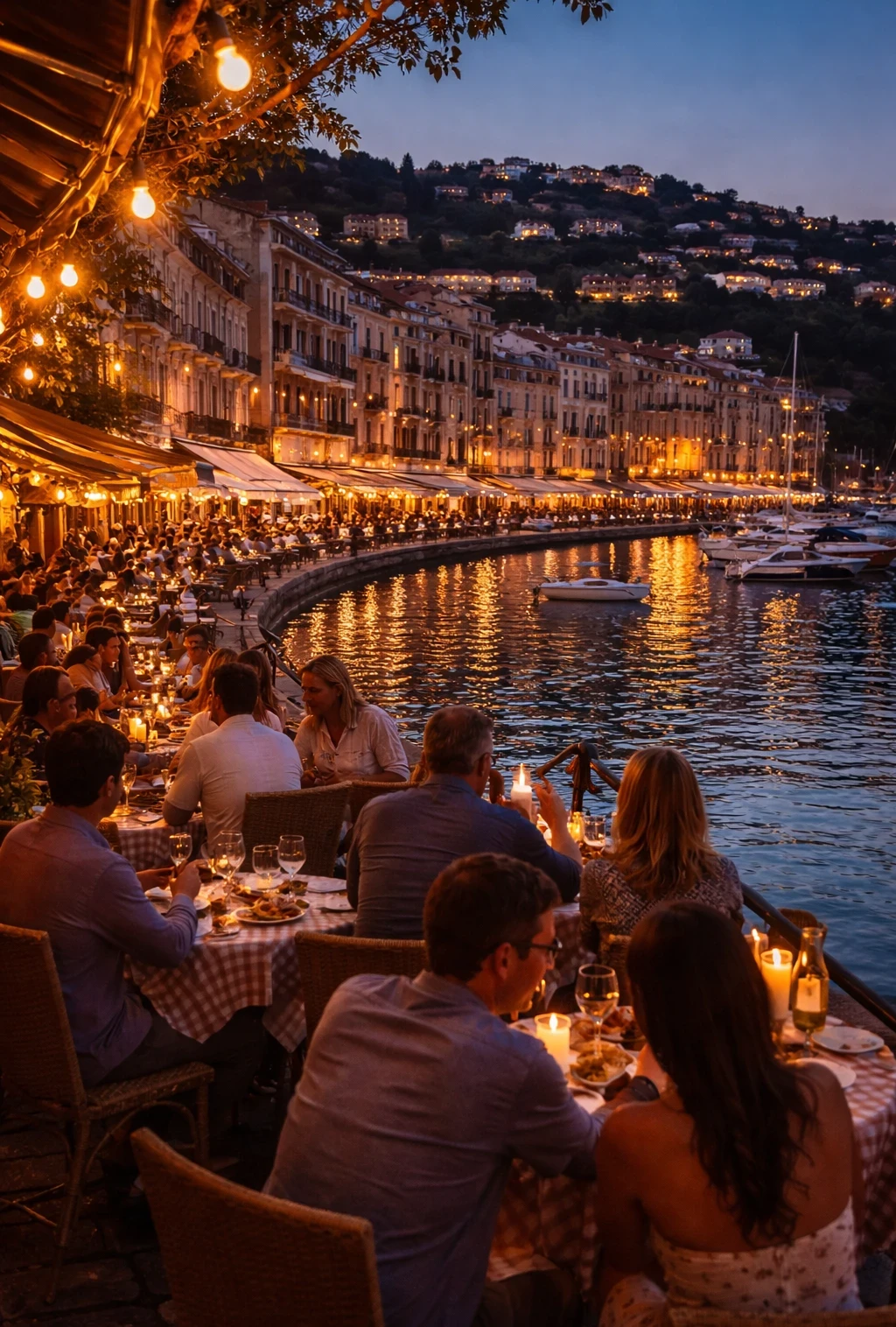 Night life on a cruise