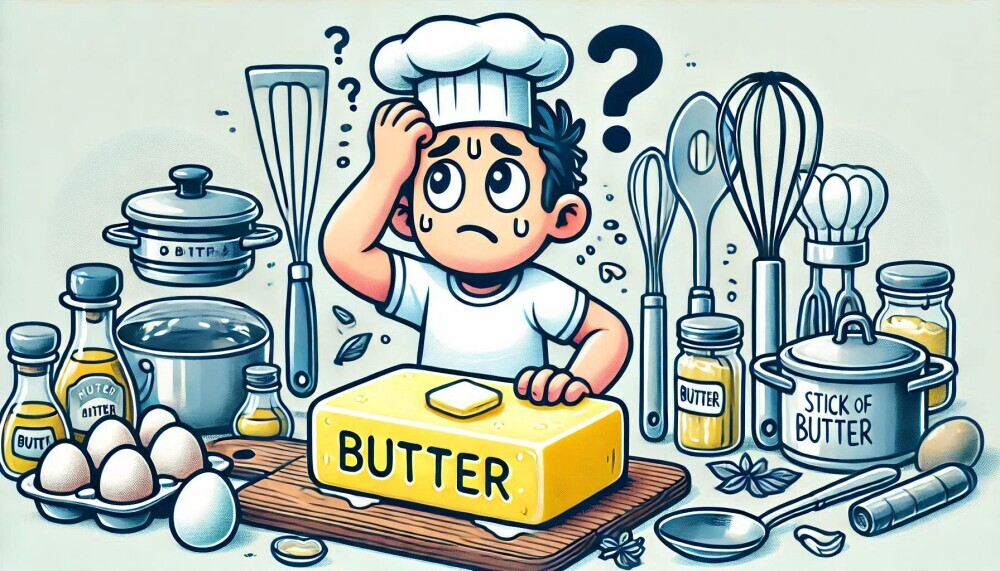 chef confused by butter
