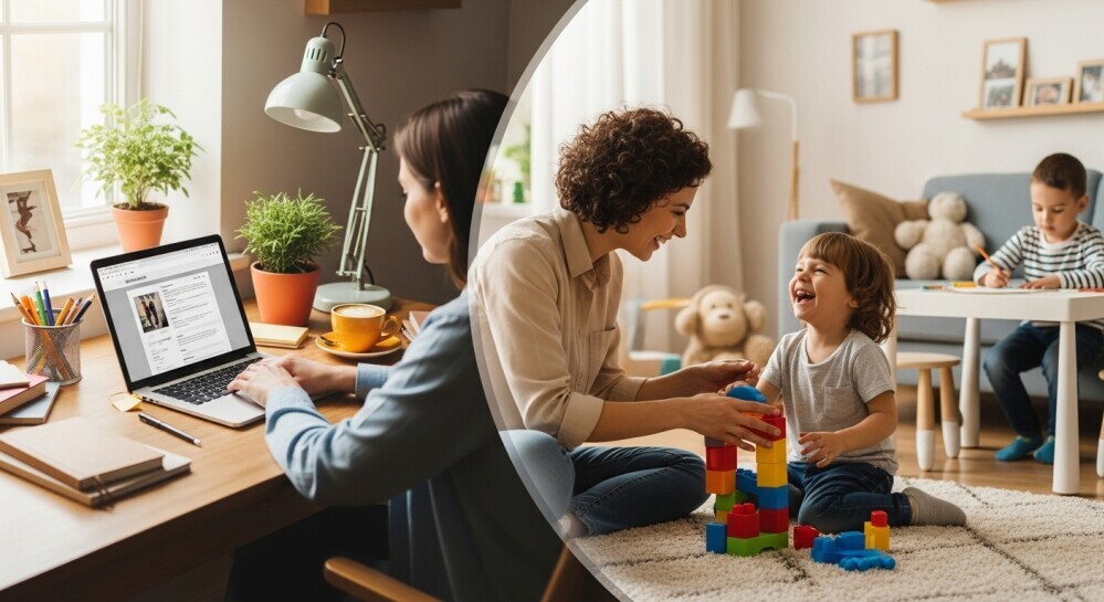 Balancing Parenting and Blogging in One Space