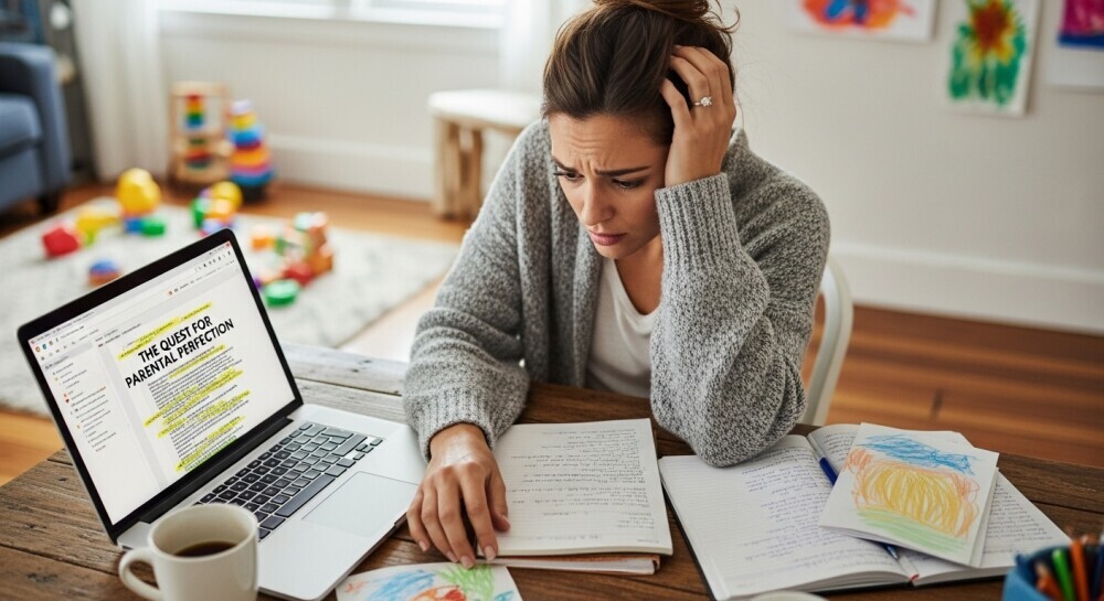 a parent blogger worrying over making their blog perfect