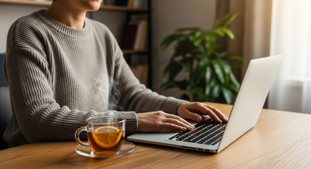 Parent balancing blogging and family life while earning from home