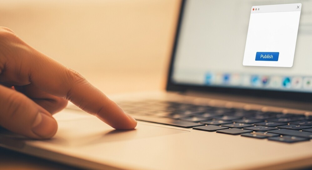 Blogger creating natural call-to-action in affiliate review post.