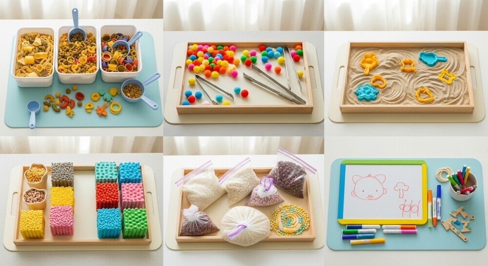 Water-Free (and Low-Mess) Sensory Activities for Less Supervision