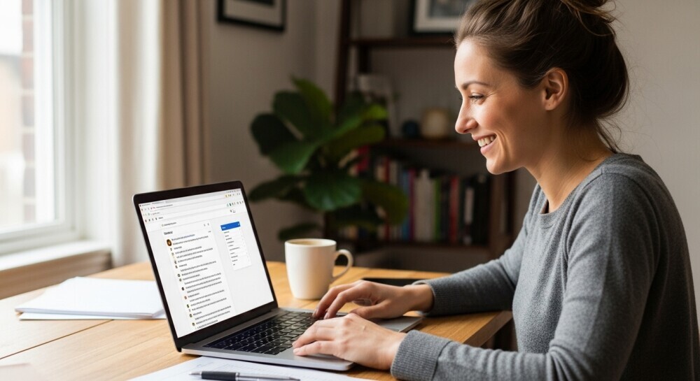 Parent blogger engaging with readers and building community