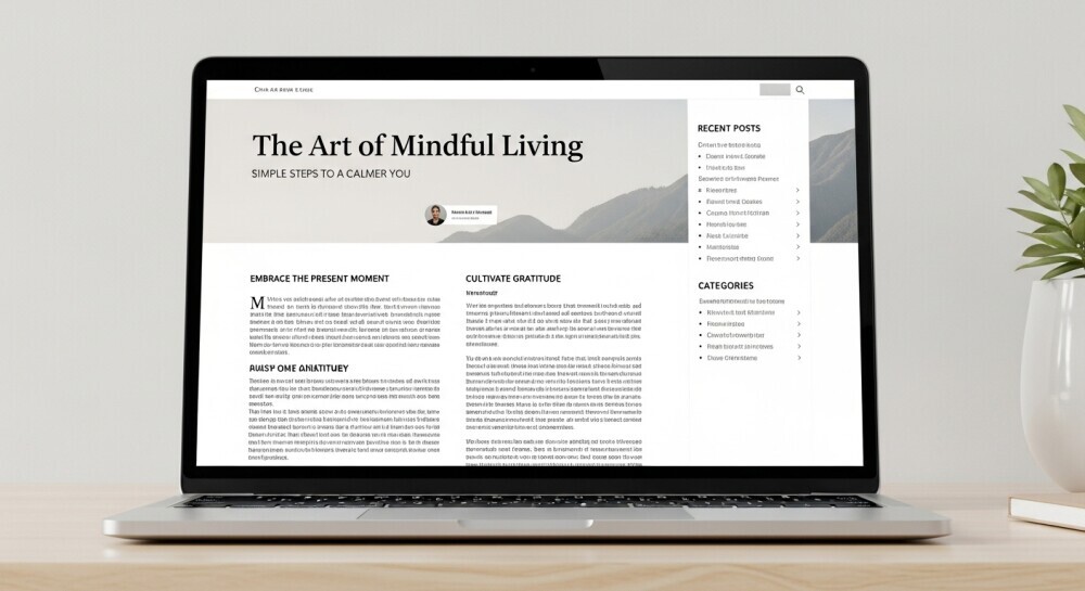 Parent creating easy-to-read blog content for other parents