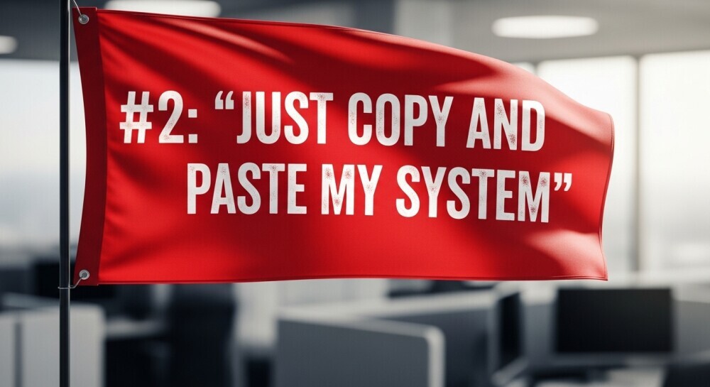 Red Flag #2: “Just Copy and Paste My System”