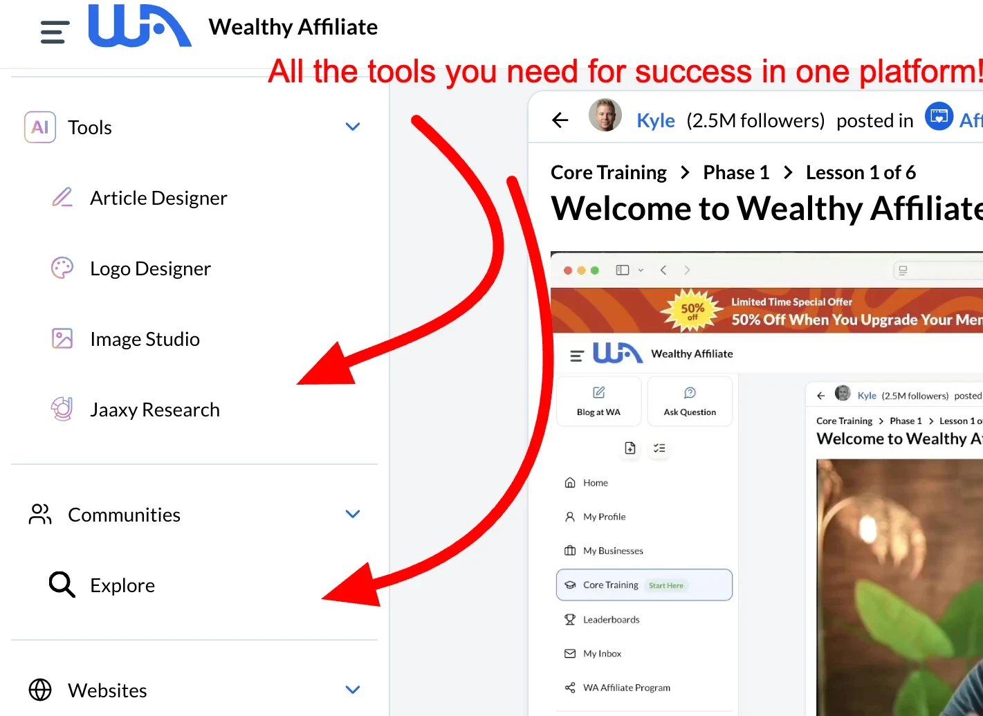 wealthy affiliate tools