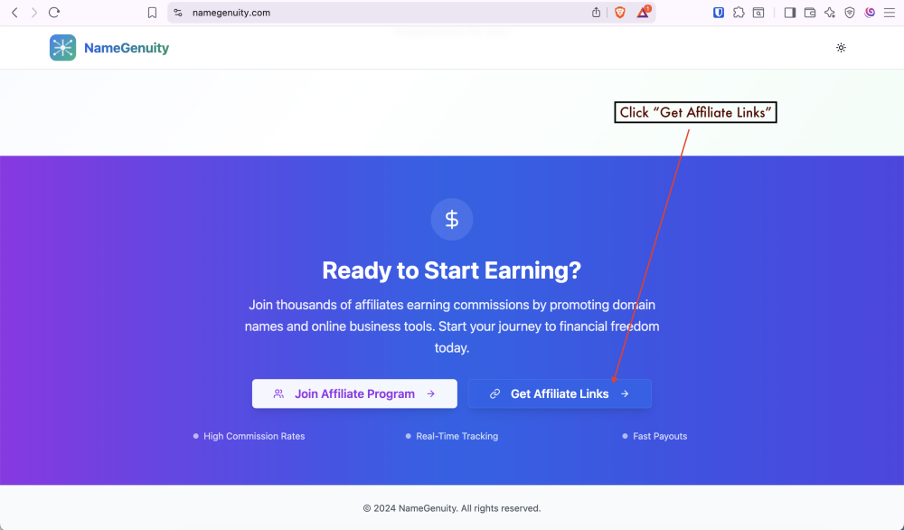 01. Get Affiliate Links