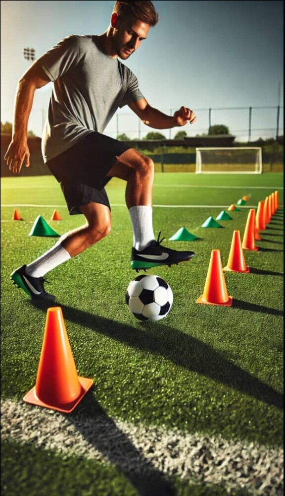 backward dribbling drill
